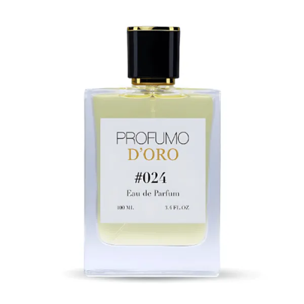 Profumo D’oro #024 – eleganter Herrenflakon, Hauptansicht des orientalisch-warmen Eau de Parfum